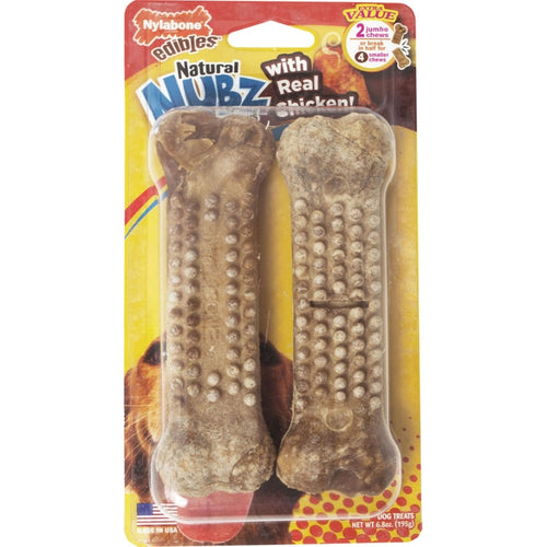 NYLABONE NUBZ EDIBLES CHEW (Chicken Medium 2 pack)